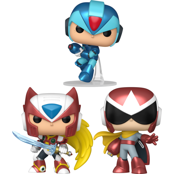 Funko Pop! Mega Man - X, Proto Man & Zero Bundle (Set of 3)
