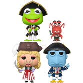 Funko Pop! Muppet Treasure Island - Kermit and Polly, Miss Piggy & Sam Eagle - Bundle (Set of 3)