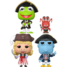 Funko Pop! Muppet Treasure Island - Kermit and Polly, Miss Piggy & Sam Eagle - Bundle (Set of 3)