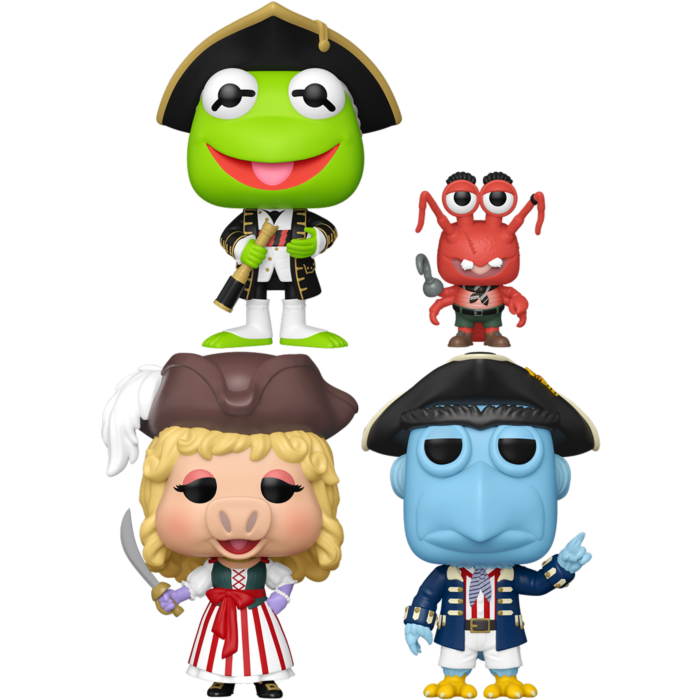 Funko Pop! Muppet Treasure Island - Kermit and Polly, Miss Piggy & Sam Eagle - Bundle (Set of 3)