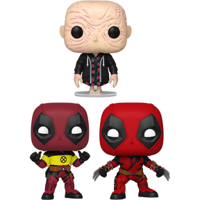 Funko Pop! Deadpool - Wade Wilson (Baby Legs), Deadpool (X-Men Trainee) & Deadpool with Claws - Bundle (Set of 3) - Real Pop Mania