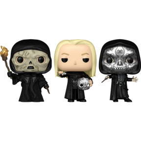 Funko Pop! Harry Potter - Death Eater, Lucius Malfoy & Bellatrix Lestrange - Bundle (Set of 3)