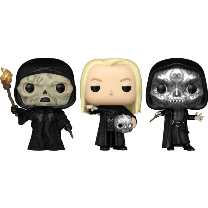 Funko Pop! Harry Potter - Death Eater, Lucius Malfoy & Bellatrix Lestrange - Bundle (Set of 3)