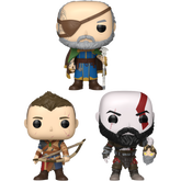 Funko Pop! God of War: Ragnarok - Odin, Atreus & Kratos - Bundle (Set of 3)