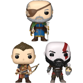 Funko Pop! God of War: Ragnarok - Odin, Atreus & Kratos - Bundle (Set of 3)