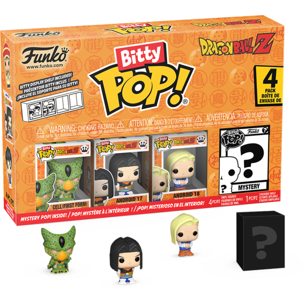 Funko Bitty Pop! Dragon Ball Z - Cell (First Form), Android 17, Androi