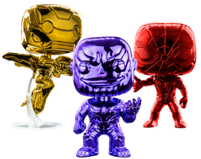 Funko Pop! Avengers 3: Infinity War - Triple Chrome - Bundle (Set of 3) (2018 Event Exclusive)