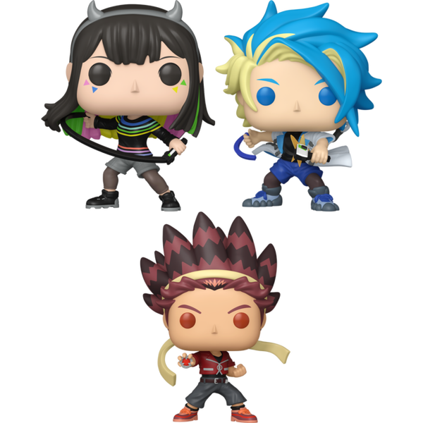 ア*ラ様 翡翠 猿 Funko Pop! Beyblade X - Jaxon Cross, Multi Nana-Iro & Robin Kazami - B