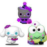 Funko Pop! Hello Kitty & Friends - Cinnamoroll, Hello Kitty & Keroppi (Spooky) Glow in the Dark Bundle (Set of 3)