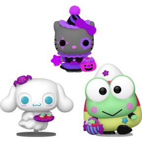 Funko Pop! Hello Kitty & Friends - Cinnamoroll, Hello Kitty & Keroppi (Spooky) Glow in the Dark Bundle (Set of 3)