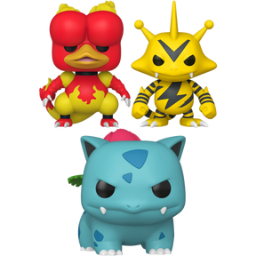 Funko Pop! Pokemon - Electabuzz, Magmar & Ivysaur - Bundle (Set of 3)