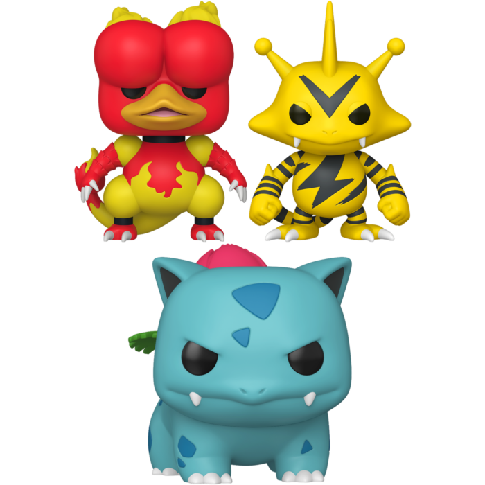 Funko Pop! Pokemon - Electabuzz, Magmar & Ivysaur - Bundle (Set of 3)