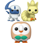 Funko Pop! Pokemon - Absol, Ninetales, & Rowlet - Bundle (Set of 3)