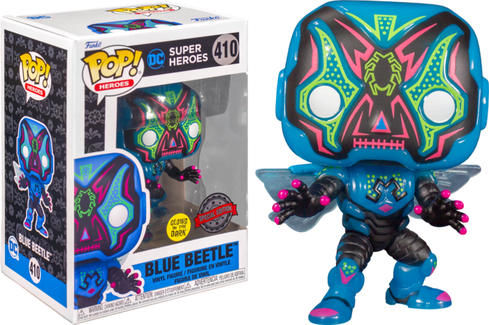 Funko Pop! DC Comics - Blue Beetle Dia de los Muertos Glow in the Dark #410