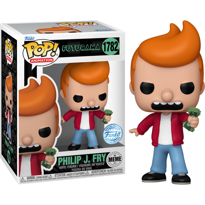 Funko Pop! Futurama - Philip J. Fry "Shut Up and Take My Money" Meme #1782