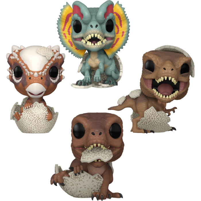 Funko Pop! Jurassic Park - Don't Count Your Eggs - Bundle (Set of 4)