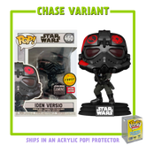 Funko Pop! Star Wars: Battlefront II - Iden Versio Inferno Squad - in Acrylic with Pop! Protector #460 -Chase Variant