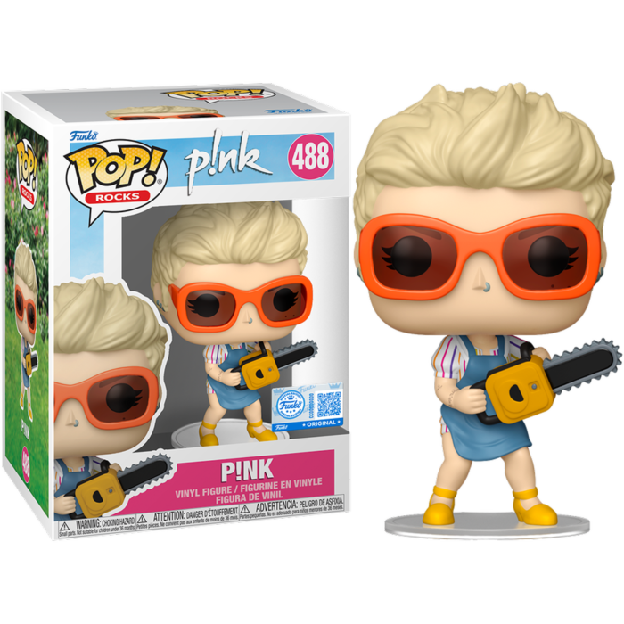 Funko Pop! P!NK - Pink (So What) #488 (+ Box of 3 Mystery Exclusive)
