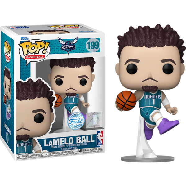 Funko Pop! NBA Basketball: Hornets - LaMelo Ball #199 Funko Pop! NBA Basketball: Hornets - LaMelo Ball #199