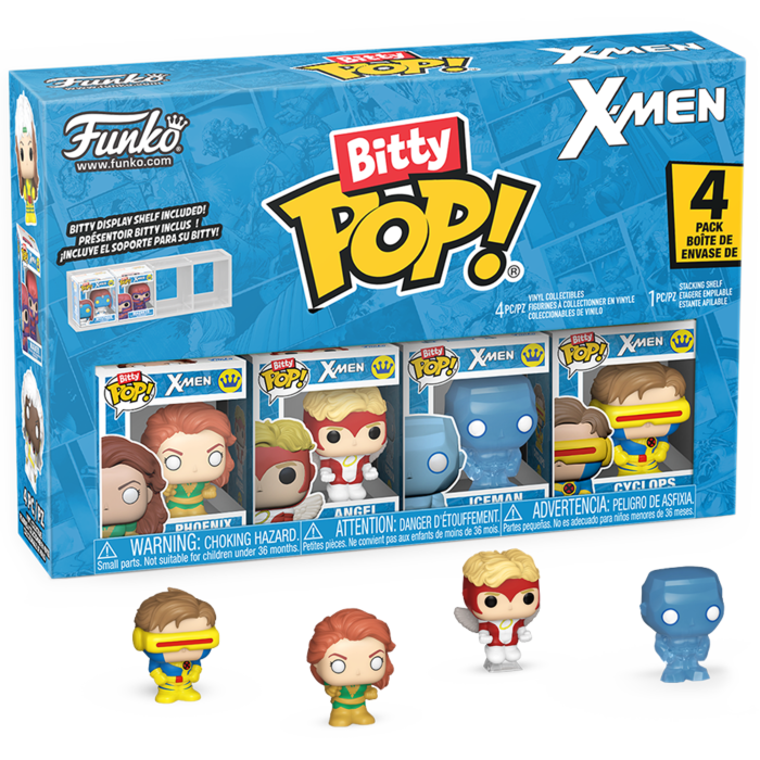 Funko Bitty Pop! X-Men - Phoenix, Angel, Iceman & Cyclops - 4-Pack