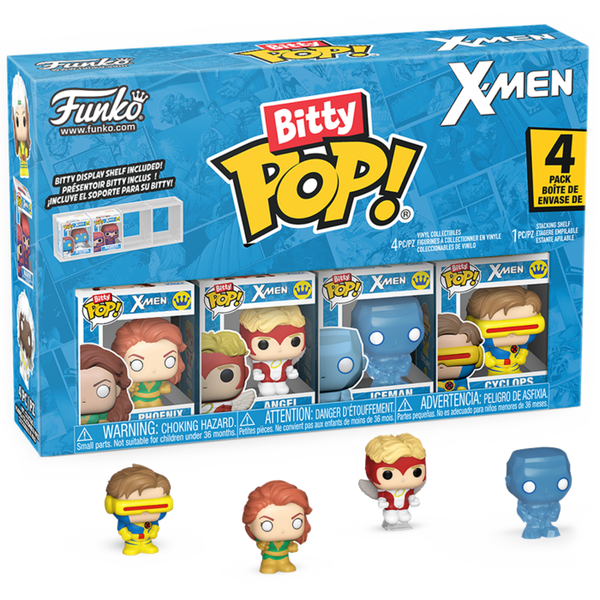Funko Bitty Pop! X-Men - Phoenix, Angel, Iceman & Cyclops - 4-Pack