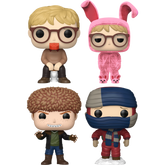 Funko Pop! A Christmas Story - Ralphie in Bunny Suit, Ralphie with Soap, Scut Farkus & Randy Parker - Bundle (Set of 4)