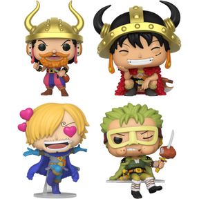 Funko Pop! One Piece - Sanji, Usopp, Zoro & Luffy - Bundle (Set of 4)