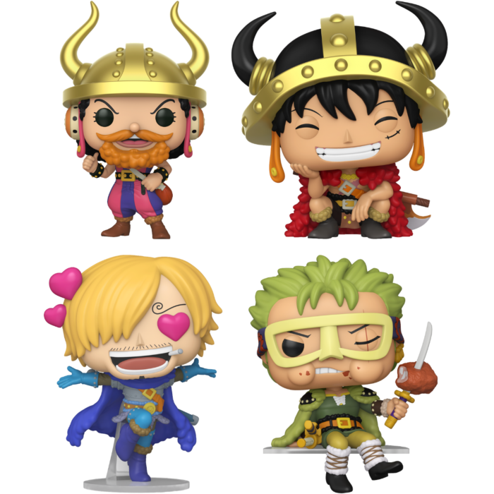 Funko Pop! One Piece - Sanji, Usopp, Zoro & Luffy - Bundle (Set of 4)