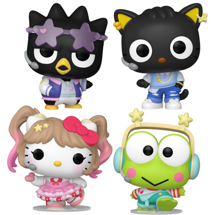 Funko Pop! Hello Kitty & Friends - Keroppi, Badtz-Maru, Chococat & Hello Kitty (K-Pop) - Bundle (Set of 4)