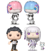 Funko Pop! Re:ZERO - Starting Life in Another World - Bundle (Set of 4)