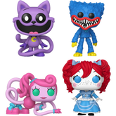 Funko Pop! Poppy Playtime - Catnap, Huggy Wuggy, Mommy Long Legs & Poppy - Bundle (Set of 4)