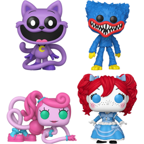 Funko Pop! Poppy Playtime - Catnap, Huggy Wuggy, Mommy Long Legs & Poppy - Bundle (Set of 4)