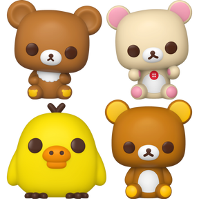 Funko Pop! Rilakkuma - Chairoikoguma, Kiiroitori, Korilakkuma & Rilakkuma - Bundle (Set of 4) - Real Pop Mania