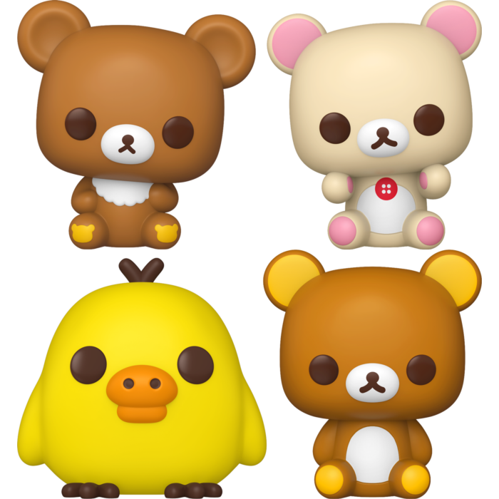 Funko Pop! Rilakkuma - Chairoikoguma, Kiiroitori, Korilakkuma & Rilakkuma - Bundle (Set of 4) - Real Pop Mania