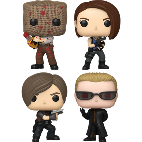 Funko Pop! Resident Evil - Chainsaw Villager, Jill Valentine, Leon S. Kennedy & Albert Wesker - Bundle (Set of 4)