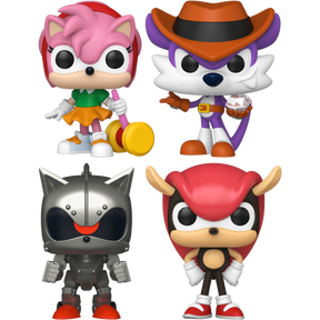 Funko Pop! Sonic the Hedgehog - Amy, Fang, Mecha Sonic & Mighty - Bundle (Set of 4)
