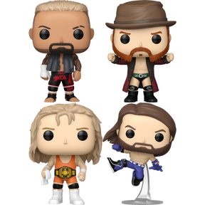 Funko Pop! WWE - AJ Styles, Mr Perfect, Sheamus & Solo Sikoa - Bundle (Set of 4) - Real Pop Mania