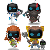 Funko Pop! Astro Bot - Astro, Dad of Boy, Machine Hunter & Tooled-Up Mechanic - Bundle (Set of 4)