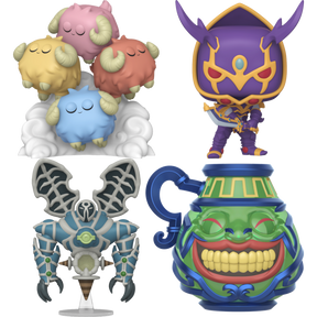 Funko Pop! Yu-Gi-Oh! - Bluster Blader, Pot of Greed, Relinquished & Scape Goat - Bundle (Set of 4)