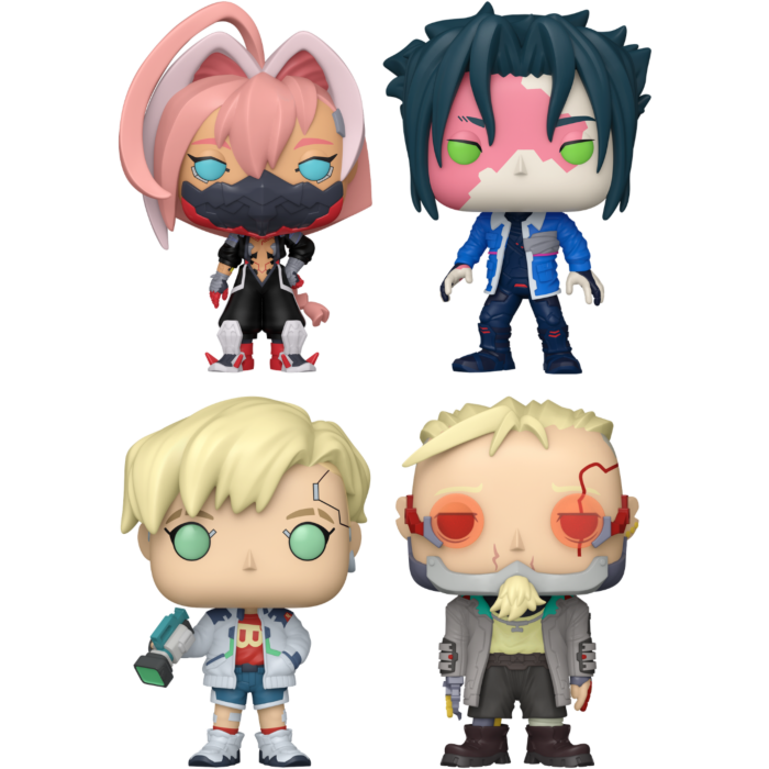 Funko Pop! Cyberpunk: Edgerunners - Weak, D., Roman & Talia - Bundle (Set of 4) - Real Pop Mania