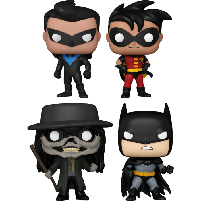 Funko Pop! The New Batman Adventures - Batman, Nightwing, Robin & Scarecrow - Bundle (Set of 4)