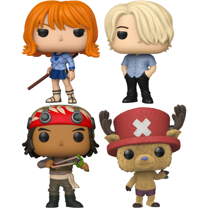 Funko Pop! One Piece (2023) - Nami, Sanji, Usopp & Chopper - Bundle (Set of 4)