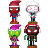 Funko Pop! Marvel - Spider-Gwen, Green Goblin, Miles Morales & Spider-Man (Nutcracker) - Bundle (Set of 4)