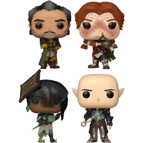 Funko Pop! Dragon Age: The Veilguard - Emmrich, Lace, Neve & Solas - Bundle (Set of 4) - Real Pop Mania