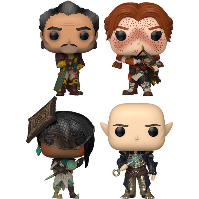 Funko Pop! Dragon Age: The Veilguard - Emmrich, Lace, Neve & Solas - Bundle (Set of 4) - Real Pop Mania