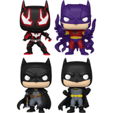 Funko Pop! DC: Batman Through the Ages - Beyond, Zur-En-Arrh, Gotham by Gaslight & Batman Inc. - Bundle (Set of 4)