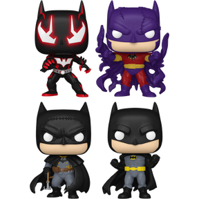 Funko Pop! DC: Batman Through the Ages - Beyond, Zur-En-Arrh, Gotham by Gaslight & Batman Inc. - Bundle (Set of 4)