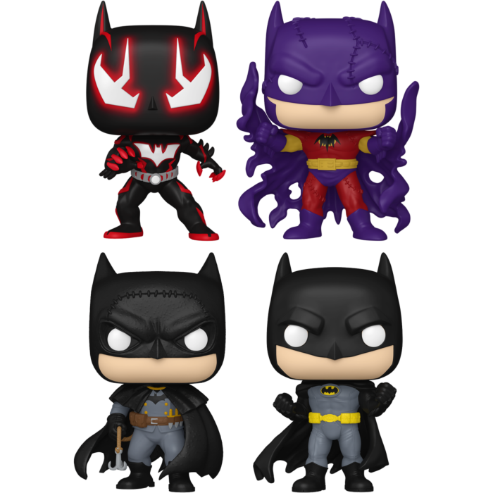 Funko Pop! DC: Batman Through the Ages - Beyond, Zur-En-Arrh, Gotham by Gaslight & Batman Inc. - Bundle (Set of 4)