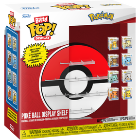 Funko Bitty Pop! Pokemon - Poke Ball - Display Shelf Bundle