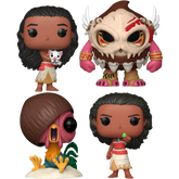 Funko Pop! Moana - Moana, Kotu, Hei Hei & Moana with Pua - Bundle (Set of 4)
